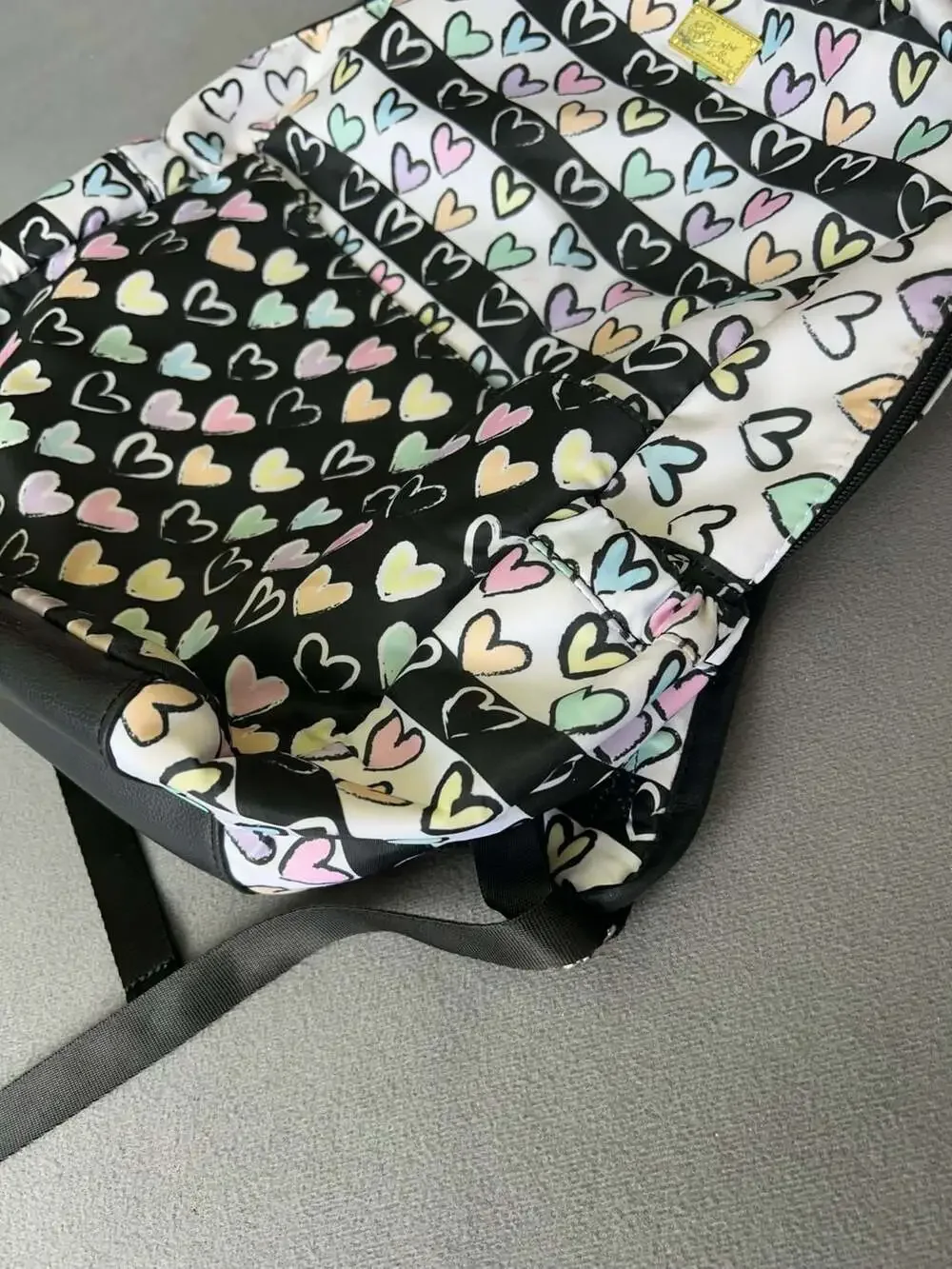 Luv Betsey by Betsey Johnson Pastel Hearts Pattern Backpack